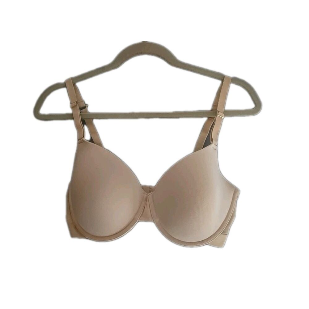 Lively Beige Full Coverage Adjustable Straps Underwire T-Shirt Bra Size 36DD